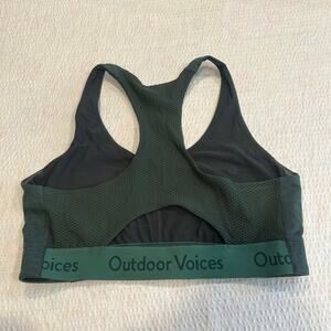Outdoor voices forest green bra size M women